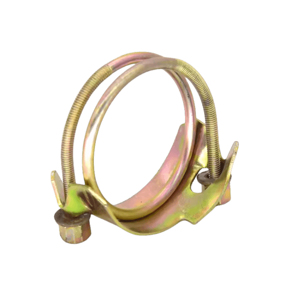 Yellow double thread throat clamp