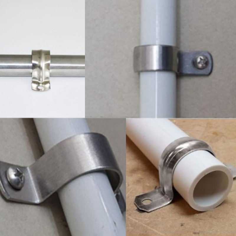 Horse riding card used for pipeline fixation