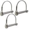 Stainless steel D-shaped pin