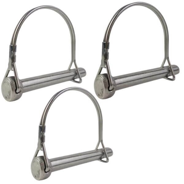 Stainless steel D-shaped pin