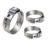 Heavy-gauge clamps for permanent installations