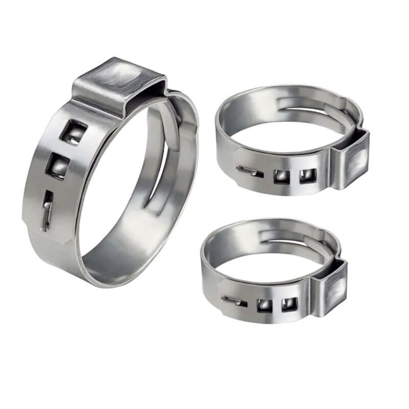 Heavy-gauge clamps for permanent installations