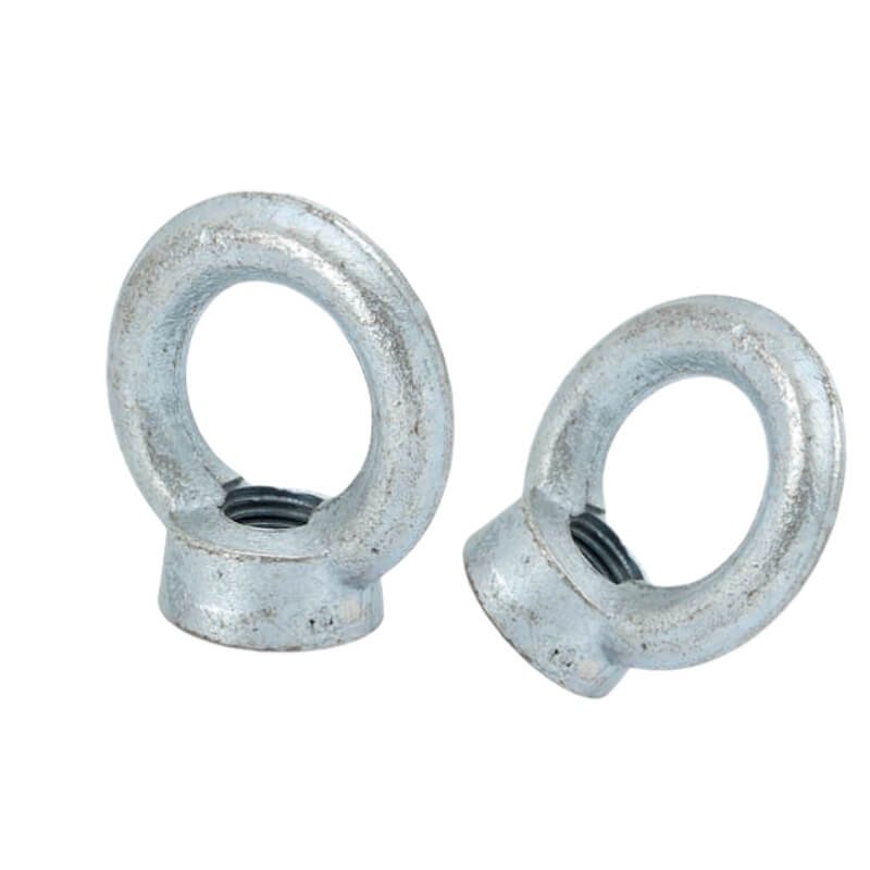 Eye nuts are specialized fasteners featuring a loop (or "eye") at one end and a threaded shank at the other
