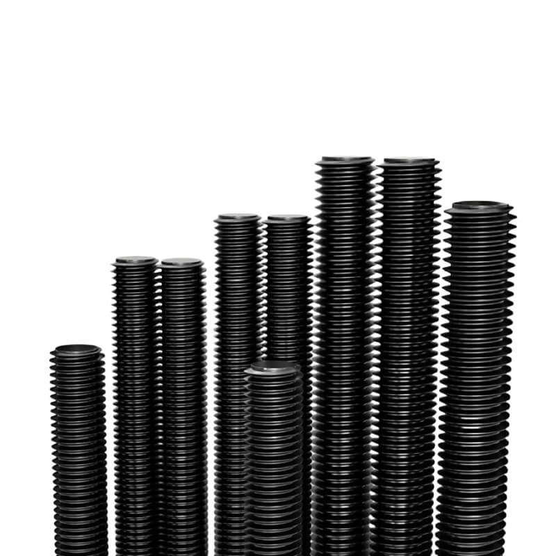 High-Strength Black-Finished Fully Threaded Rods