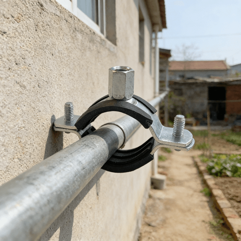 PVC pipe clamp, copper pipe mounting bracket