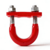 red PU U-bolt for trailer mounting