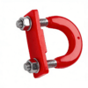 red PU U-bolt for trailer mounting