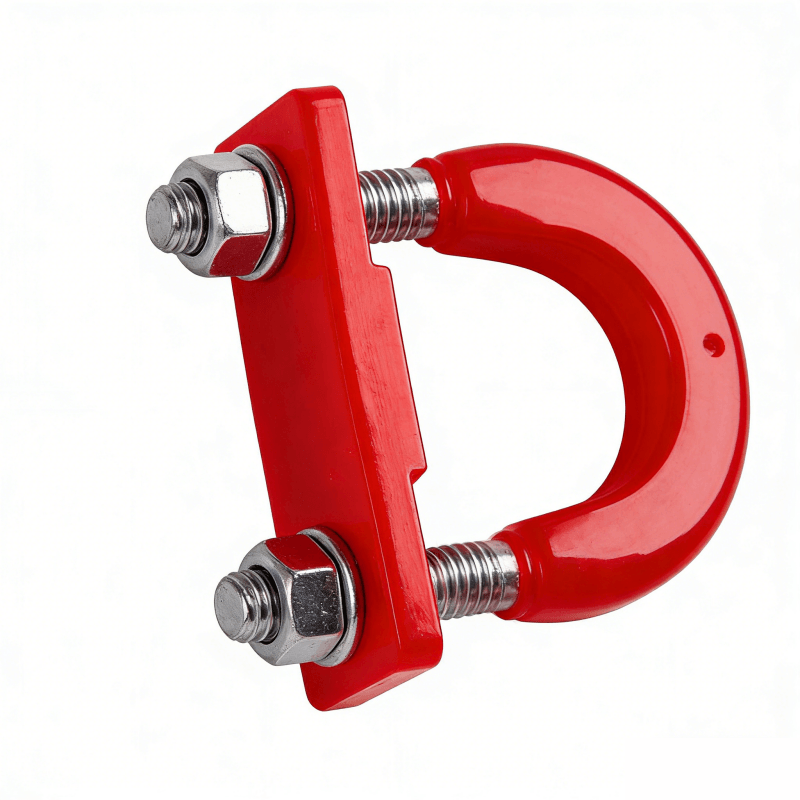 red PU U-bolt for trailer mounting