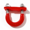 red PU U-bolt for trailer mounting